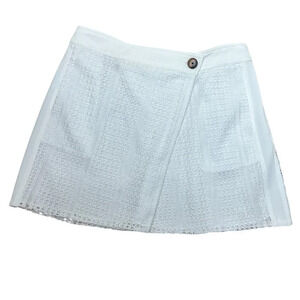 RARE! Derek Lam 10 Crosby Lace Overlay Wrap Skort Shorts - size 8